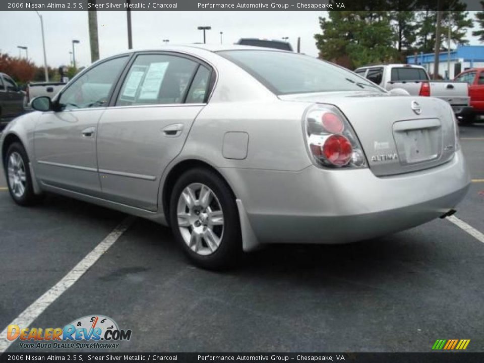 2006 Nissan Altima 2.5 S Sheer Silver Metallic / Charcoal Photo #4
