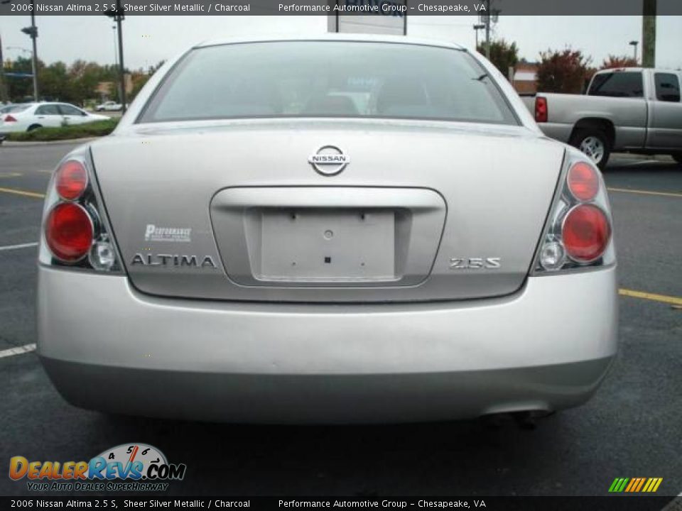 2006 Nissan Altima 2.5 S Sheer Silver Metallic / Charcoal Photo #5