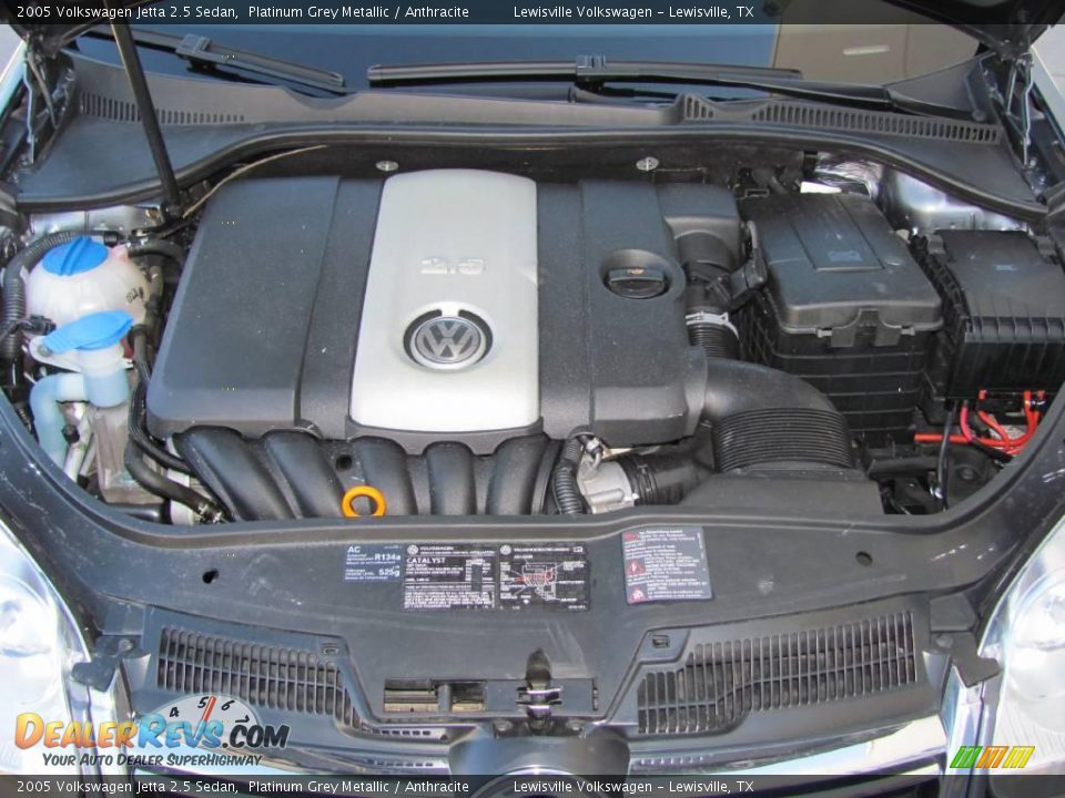 2005 Volkswagen Jetta 2.5 Sedan Platinum Grey Metallic / Anthracite Photo #19