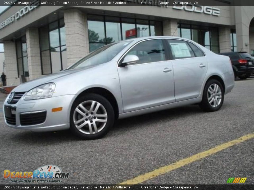 2007 Volkswagen Jetta Wolfsburg Edition Sedan Reflex Silver Metallic / Anthracite Photo #2