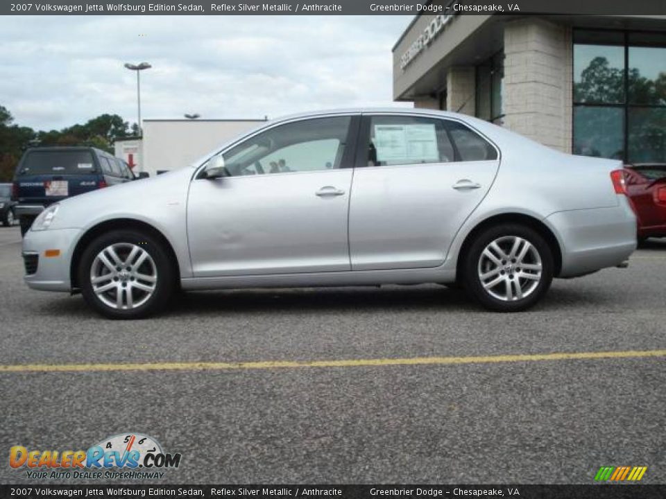 2007 Volkswagen Jetta Wolfsburg Edition Sedan Reflex Silver Metallic / Anthracite Photo #3