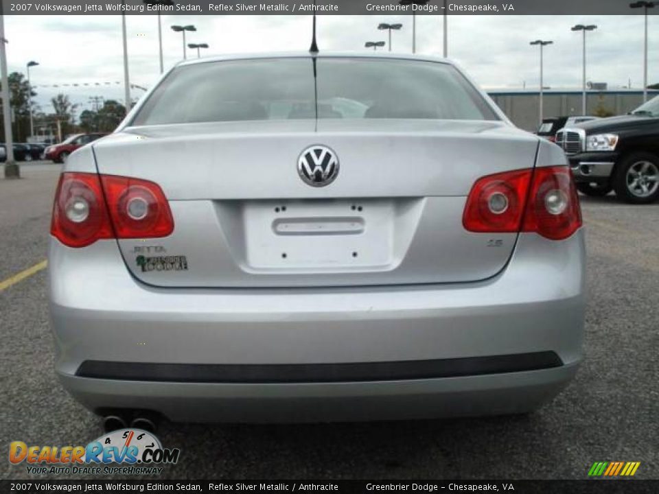 2007 Volkswagen Jetta Wolfsburg Edition Sedan Reflex Silver Metallic / Anthracite Photo #5