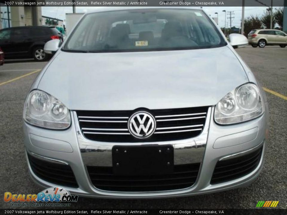 2007 Volkswagen Jetta Wolfsburg Edition Sedan Reflex Silver Metallic / Anthracite Photo #9