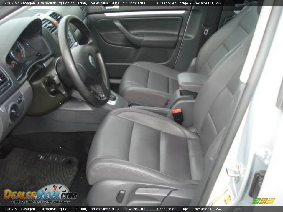 2007 Volkswagen Jetta Wolfsburg Edition Sedan Reflex Silver Metallic / Anthracite Photo #10