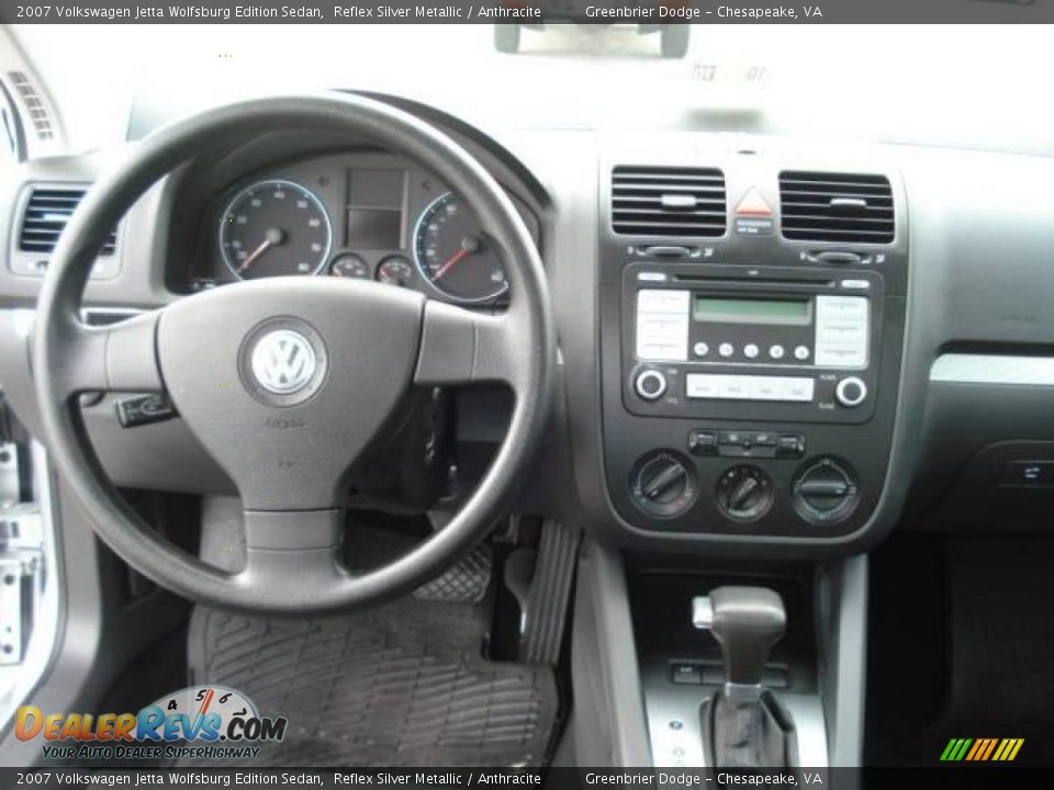 2007 Volkswagen Jetta Wolfsburg Edition Sedan Reflex Silver Metallic / Anthracite Photo #13
