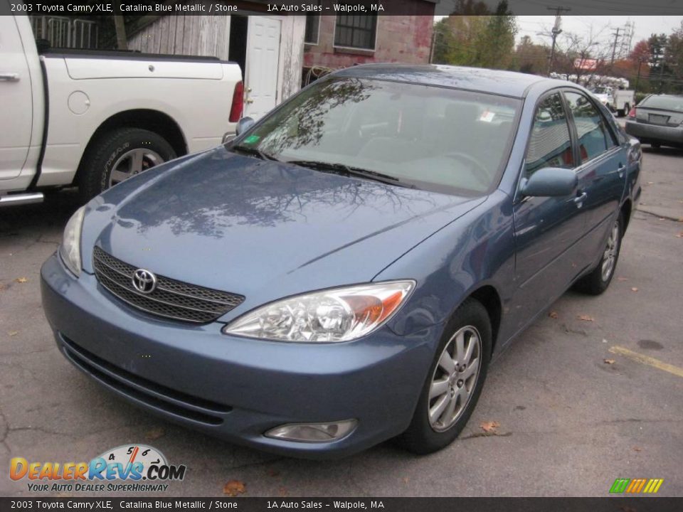 2003 Toyota Camry XLE Catalina Blue Metallic / Stone Photo #1
