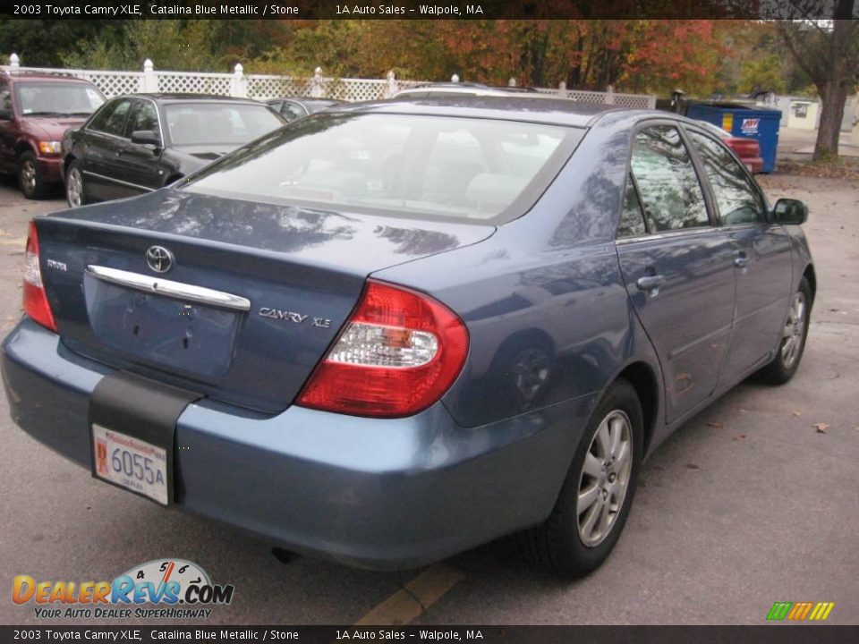 2003 Toyota Camry XLE Catalina Blue Metallic / Stone Photo #2
