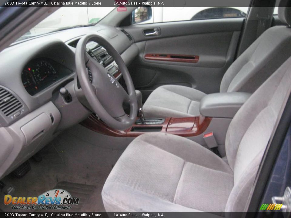 2003 Toyota Camry XLE Catalina Blue Metallic / Stone Photo #3