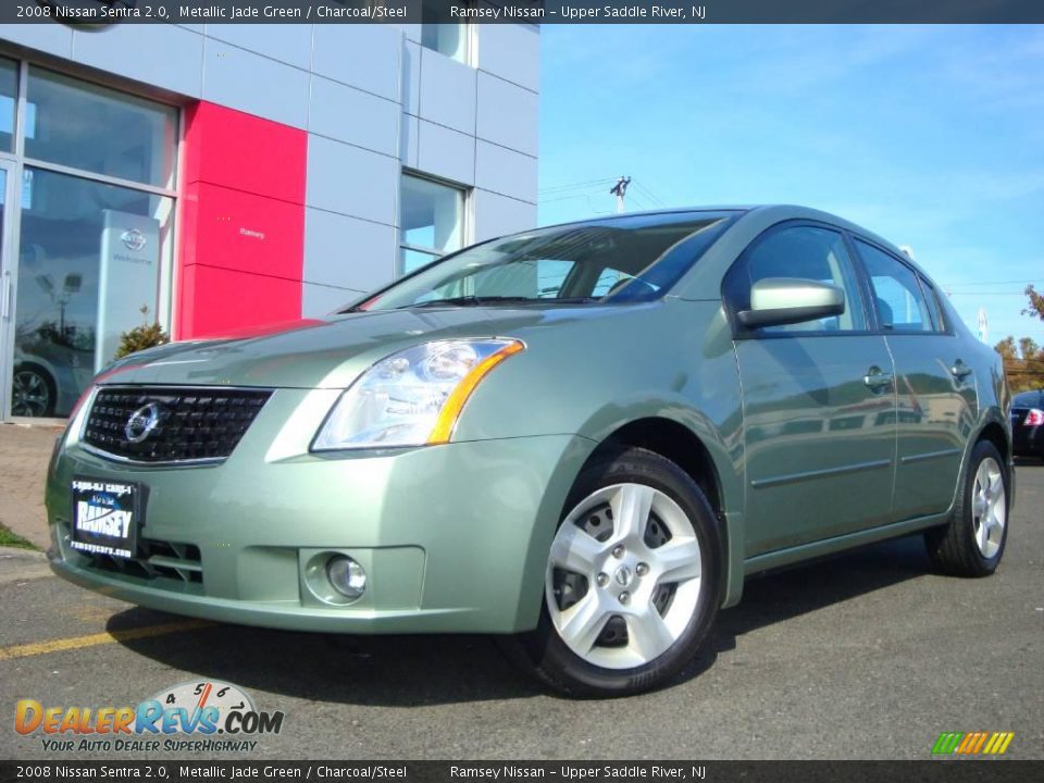 2008 Nissan Sentra 2.0 Metallic Jade Green / Charcoal/Steel Photo #1