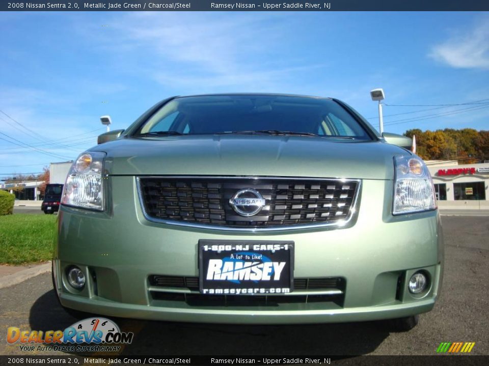 2008 Nissan Sentra 2.0 Metallic Jade Green / Charcoal/Steel Photo #2