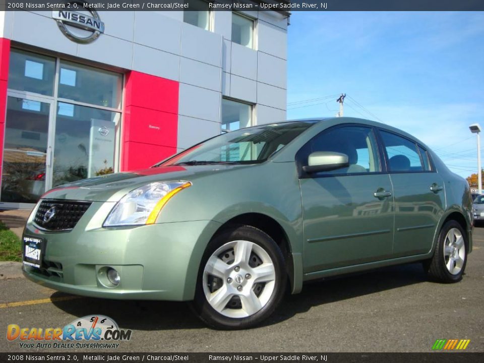 2008 Nissan Sentra 2.0 Metallic Jade Green / Charcoal/Steel Photo #4