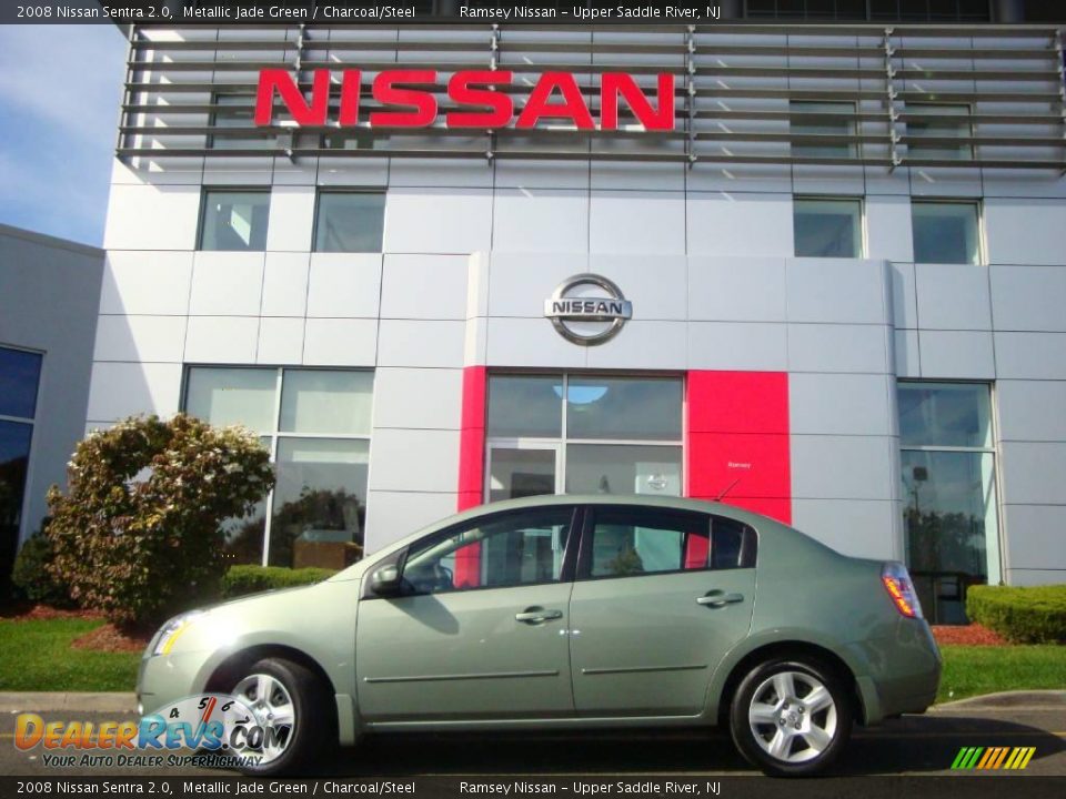 2008 Nissan Sentra 2.0 Metallic Jade Green / Charcoal/Steel Photo #6