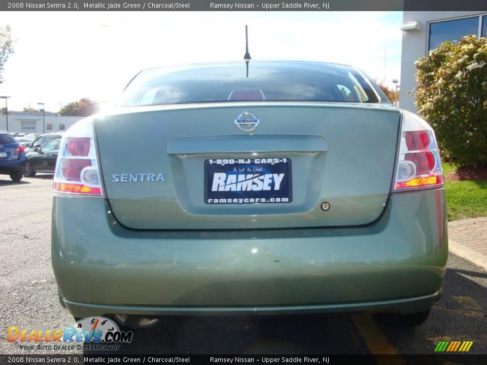 2008 Nissan Sentra 2.0 Metallic Jade Green / Charcoal/Steel Photo #9
