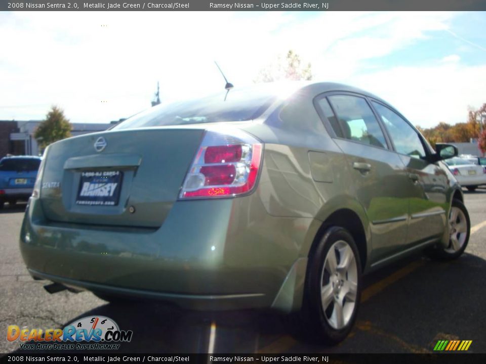 2008 Nissan Sentra 2.0 Metallic Jade Green / Charcoal/Steel Photo #10