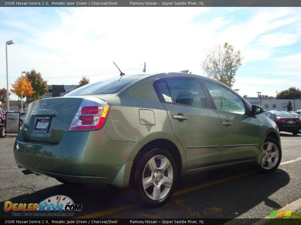 2008 Nissan Sentra 2.0 Metallic Jade Green / Charcoal/Steel Photo #11