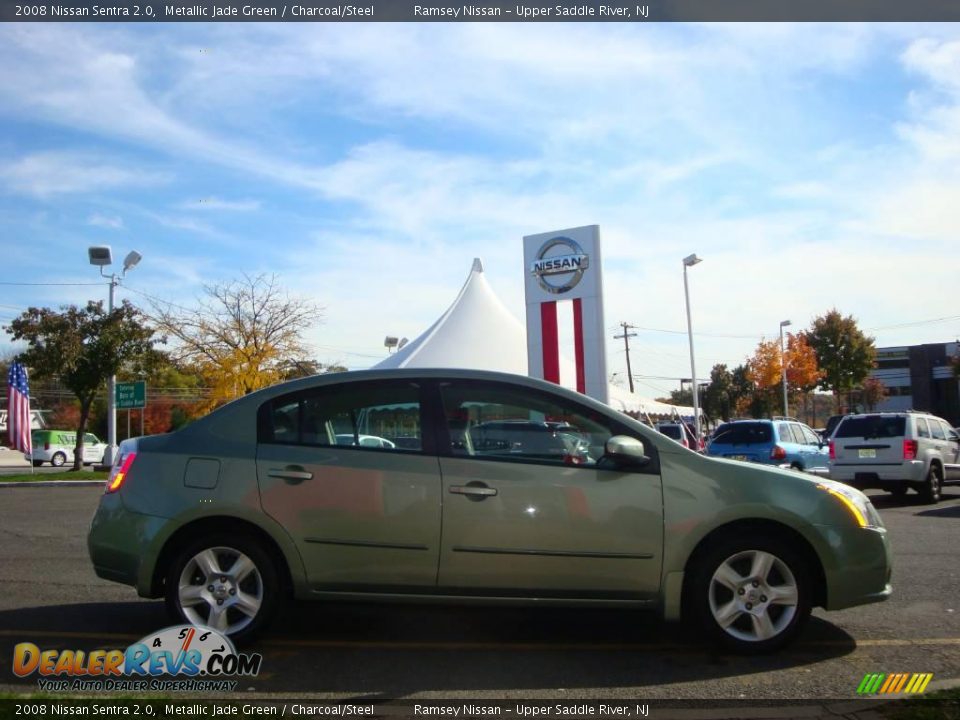 2008 Nissan Sentra 2.0 Metallic Jade Green / Charcoal/Steel Photo #12