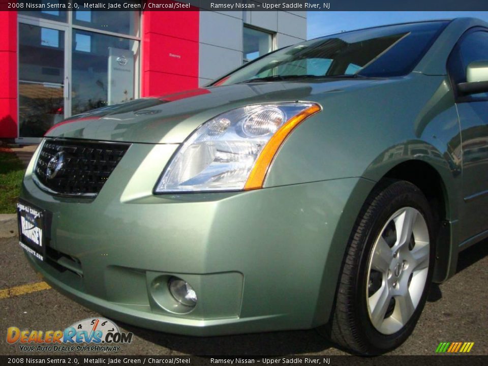 2008 Nissan Sentra 2.0 Metallic Jade Green / Charcoal/Steel Photo #17
