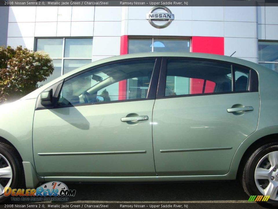 2008 Nissan Sentra 2.0 Metallic Jade Green / Charcoal/Steel Photo #18