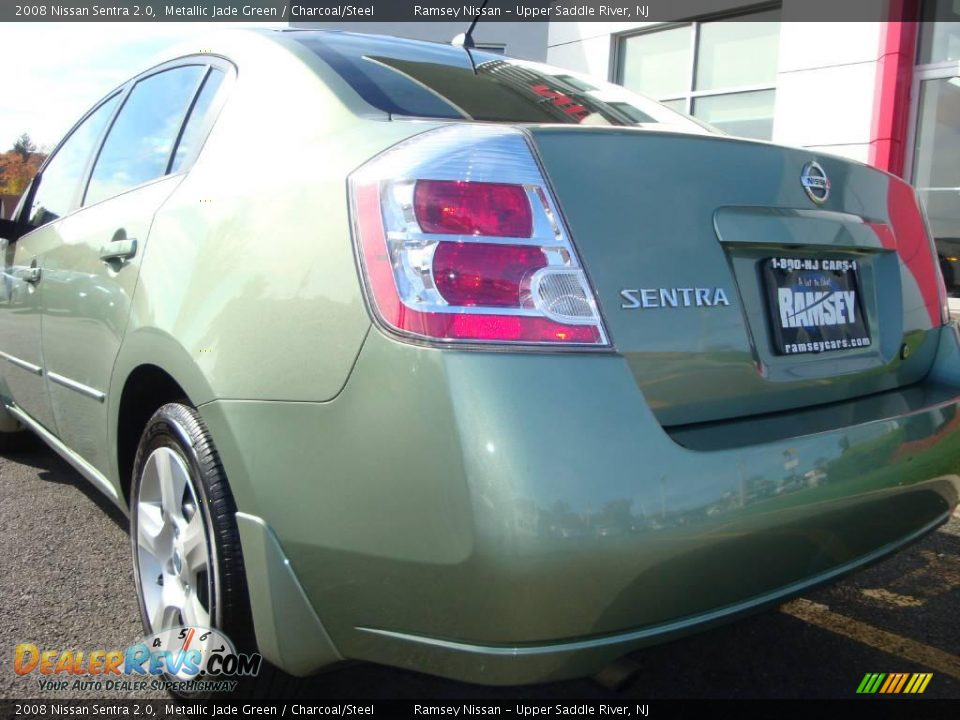 2008 Nissan Sentra 2.0 Metallic Jade Green / Charcoal/Steel Photo #19