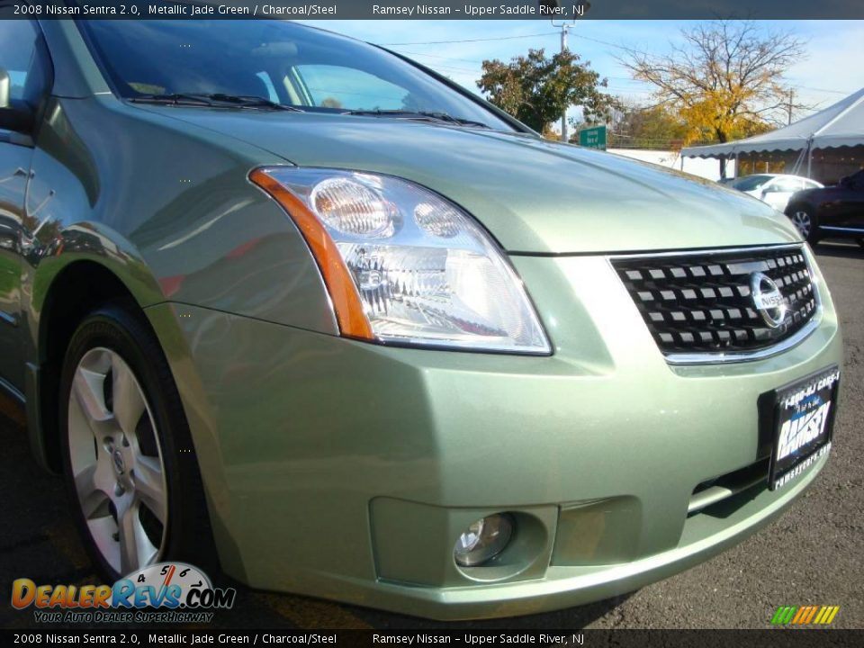 2008 Nissan Sentra 2.0 Metallic Jade Green / Charcoal/Steel Photo #23