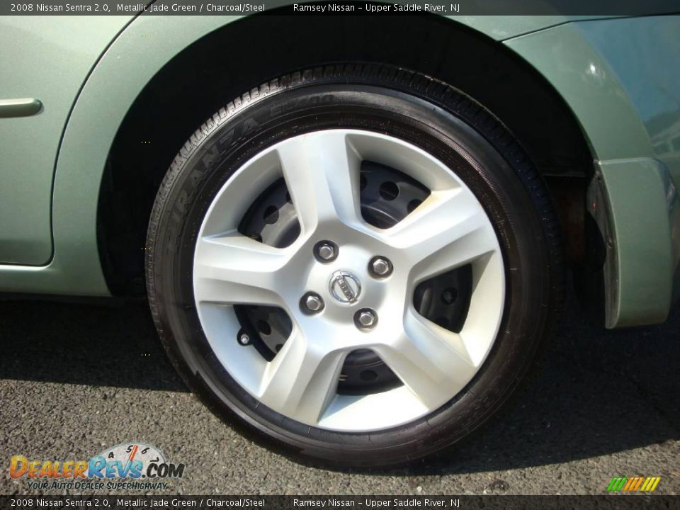 2008 Nissan Sentra 2.0 Metallic Jade Green / Charcoal/Steel Photo #25