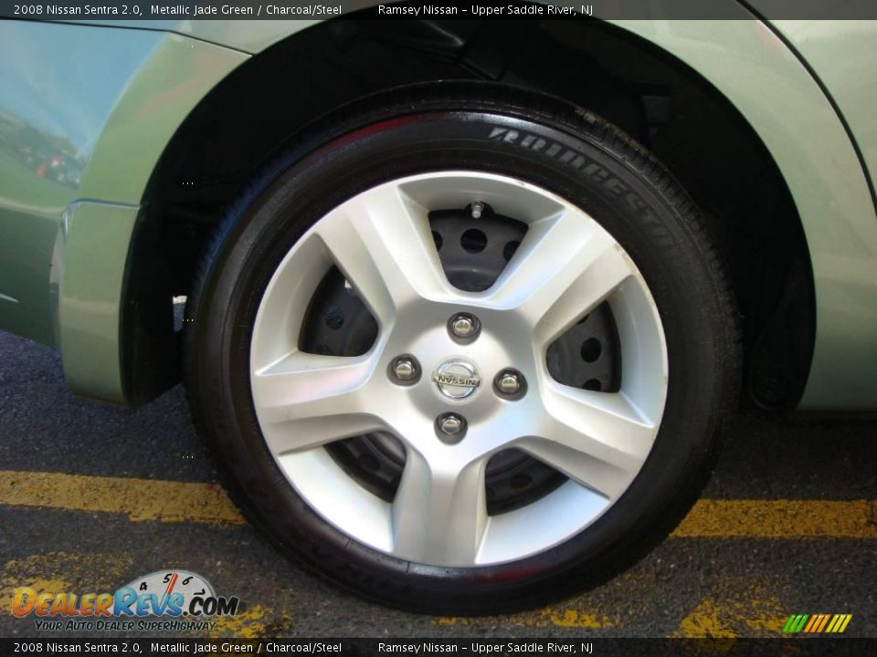 2008 Nissan Sentra 2.0 Metallic Jade Green / Charcoal/Steel Photo #26