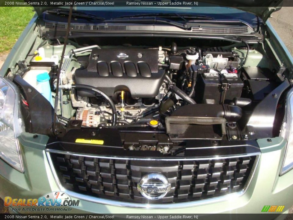 2008 Nissan Sentra 2.0 Metallic Jade Green / Charcoal/Steel Photo #28