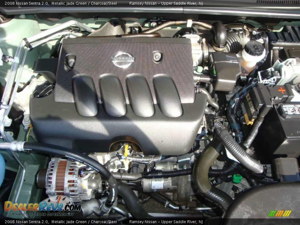 2008 Nissan Sentra 2.0 Metallic Jade Green / Charcoal/Steel Photo #29