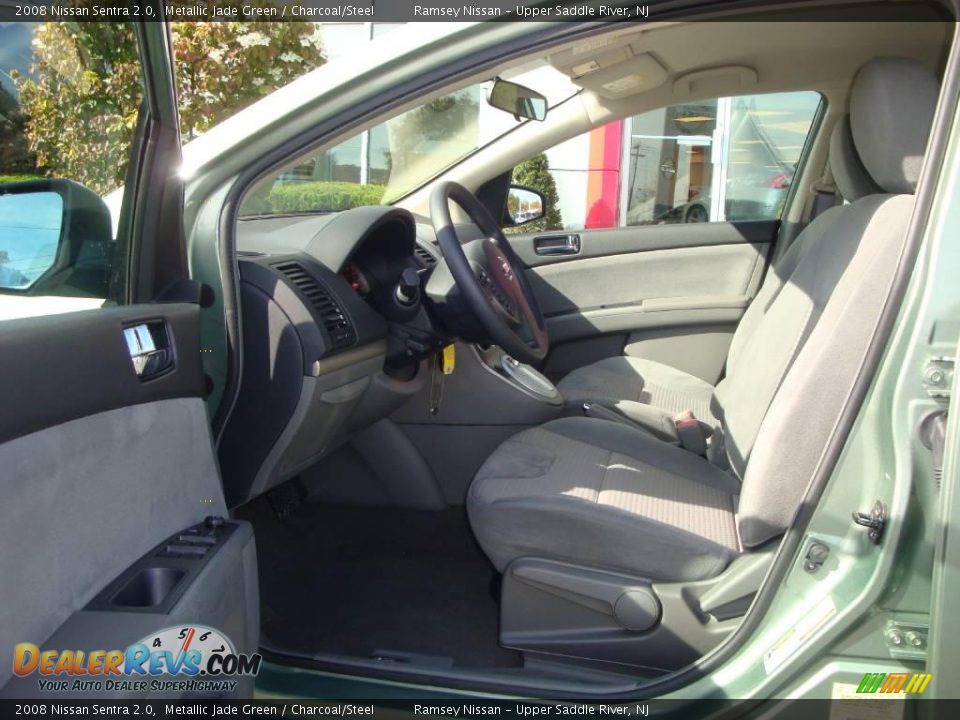 2008 Nissan Sentra 2.0 Metallic Jade Green / Charcoal/Steel Photo #31