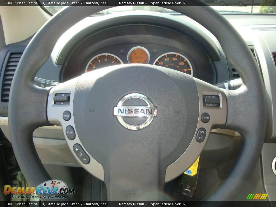 2008 Nissan Sentra 2.0 Metallic Jade Green / Charcoal/Steel Photo #34