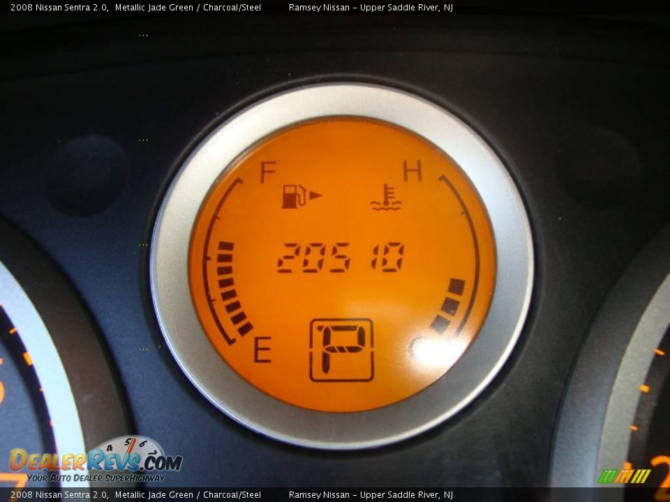 2008 Nissan Sentra 2.0 Metallic Jade Green / Charcoal/Steel Photo #36