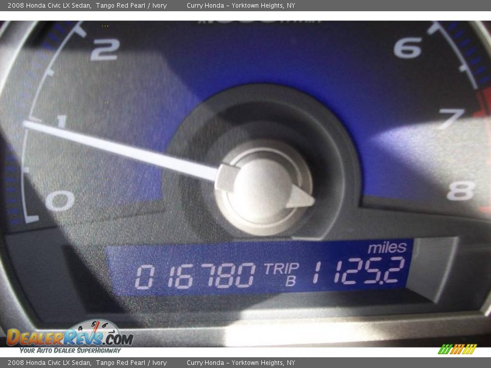 2008 Honda Civic LX Sedan Tango Red Pearl / Ivory Photo #4