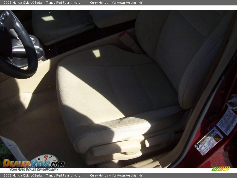 2008 Honda Civic LX Sedan Tango Red Pearl / Ivory Photo #5