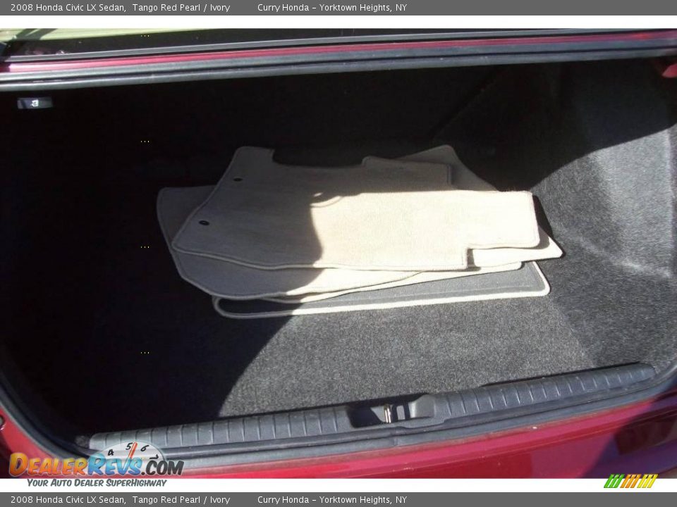 2008 Honda Civic LX Sedan Tango Red Pearl / Ivory Photo #7