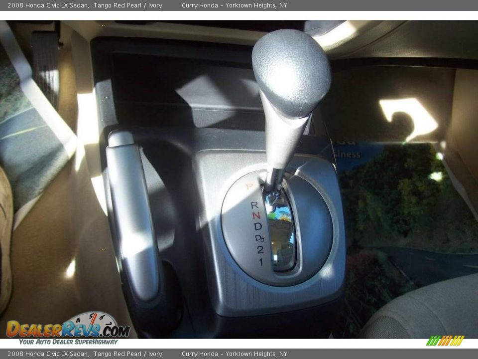 2008 Honda Civic LX Sedan Tango Red Pearl / Ivory Photo #16