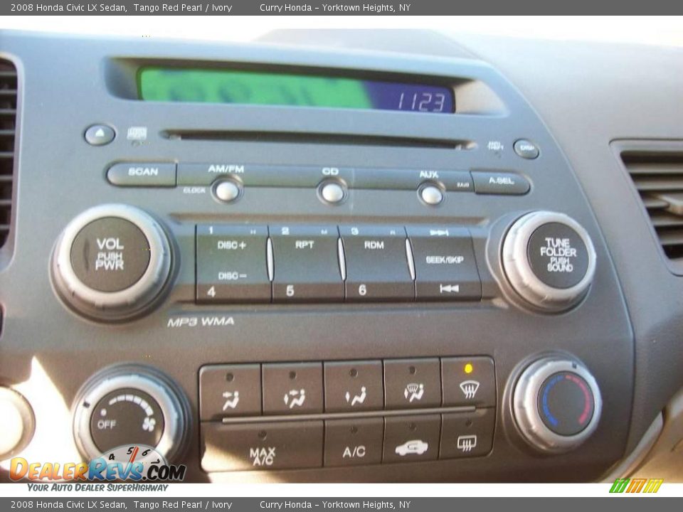 2008 Honda Civic LX Sedan Tango Red Pearl / Ivory Photo #17