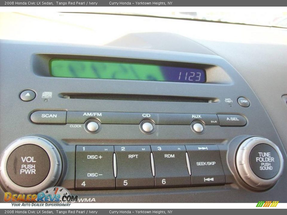 2008 Honda Civic LX Sedan Tango Red Pearl / Ivory Photo #18