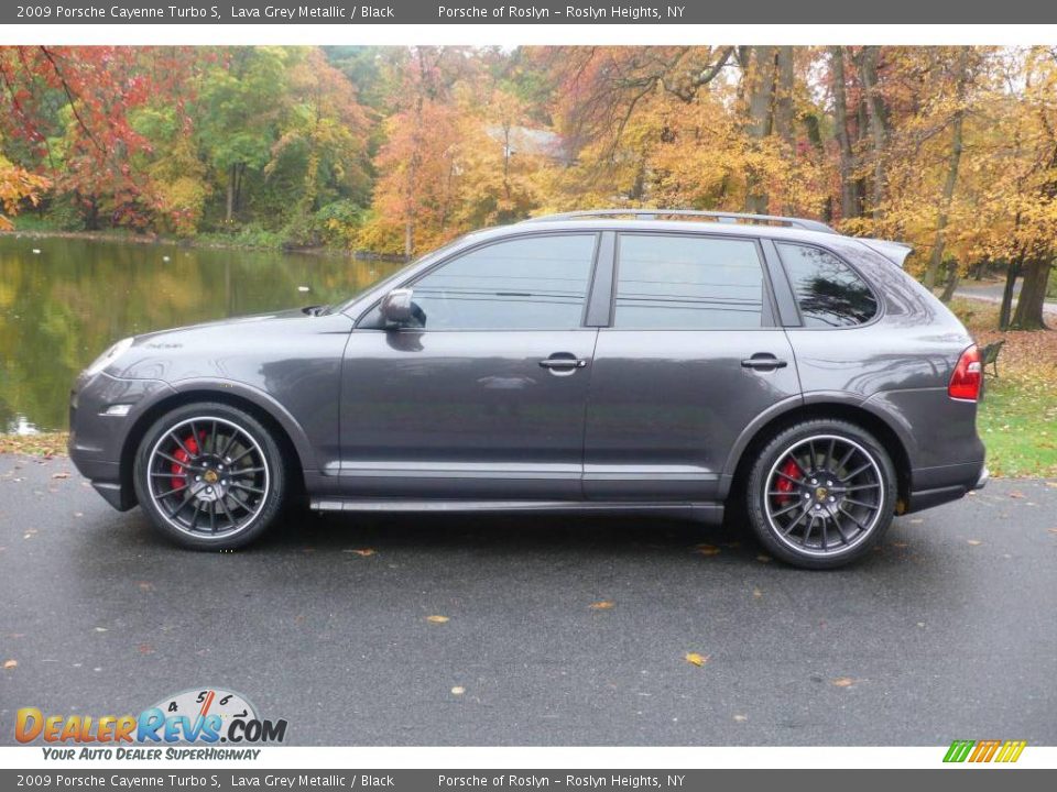 2009 Porsche Cayenne Turbo S Lava Grey Metallic / Black Photo #3