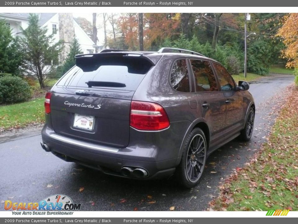 2009 Porsche Cayenne Turbo S Lava Grey Metallic / Black Photo #6