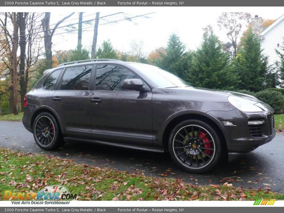 2009 Porsche Cayenne Turbo S Lava Grey Metallic / Black Photo #8