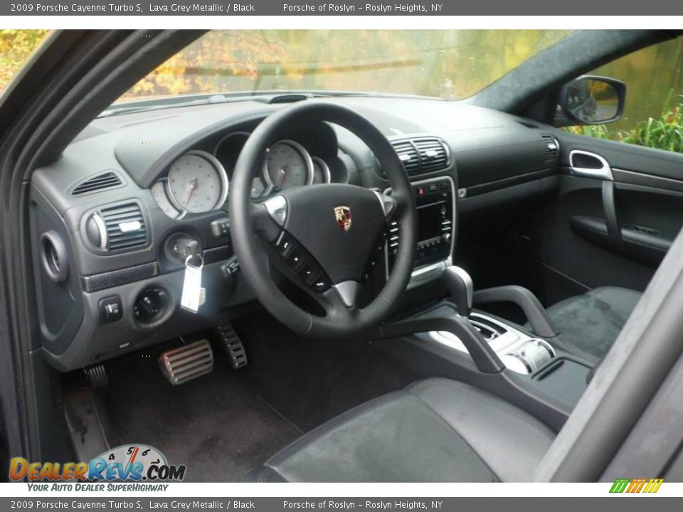 2009 Porsche Cayenne Turbo S Lava Grey Metallic / Black Photo #11