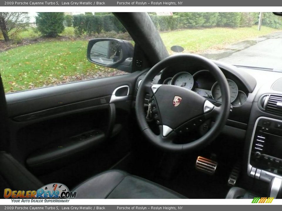 2009 Porsche Cayenne Turbo S Lava Grey Metallic / Black Photo #13