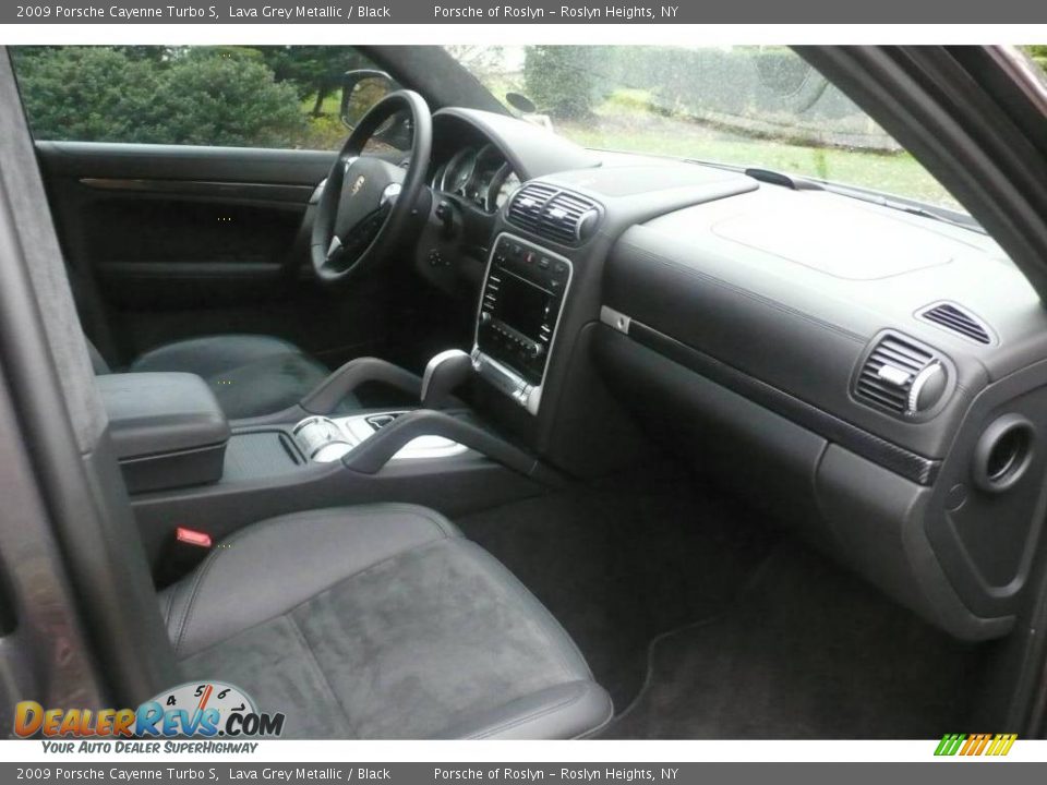 2009 Porsche Cayenne Turbo S Lava Grey Metallic / Black Photo #17