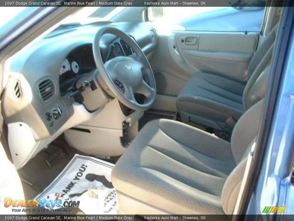 2007 Dodge Grand Caravan SE Marine Blue Pearl / Medium Slate Gray Photo #5
