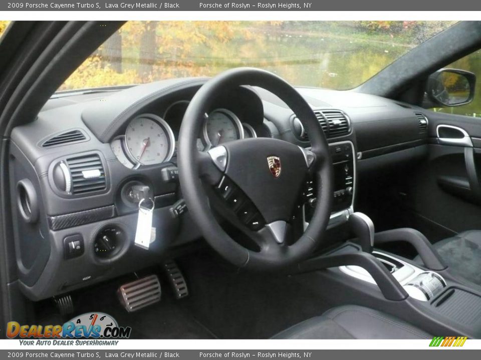 2009 Porsche Cayenne Turbo S Lava Grey Metallic / Black Photo #20