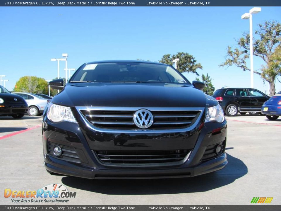 2010 Volkswagen CC Luxury Deep Black Metallic / Cornsilk Beige Two Tone Photo #8