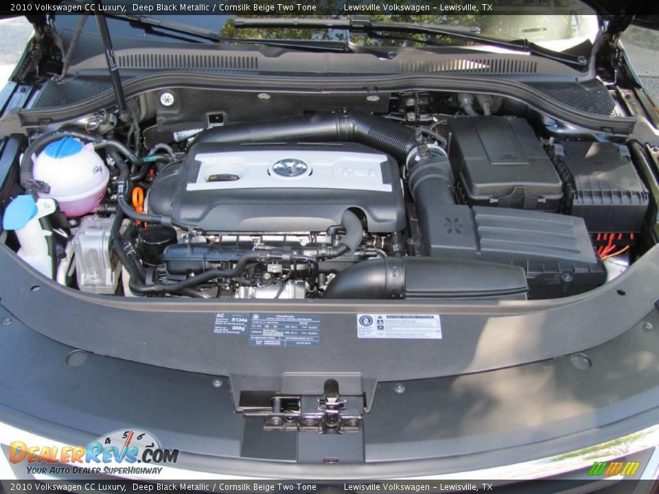 2010 Volkswagen CC Luxury Deep Black Metallic / Cornsilk Beige Two Tone Photo #20