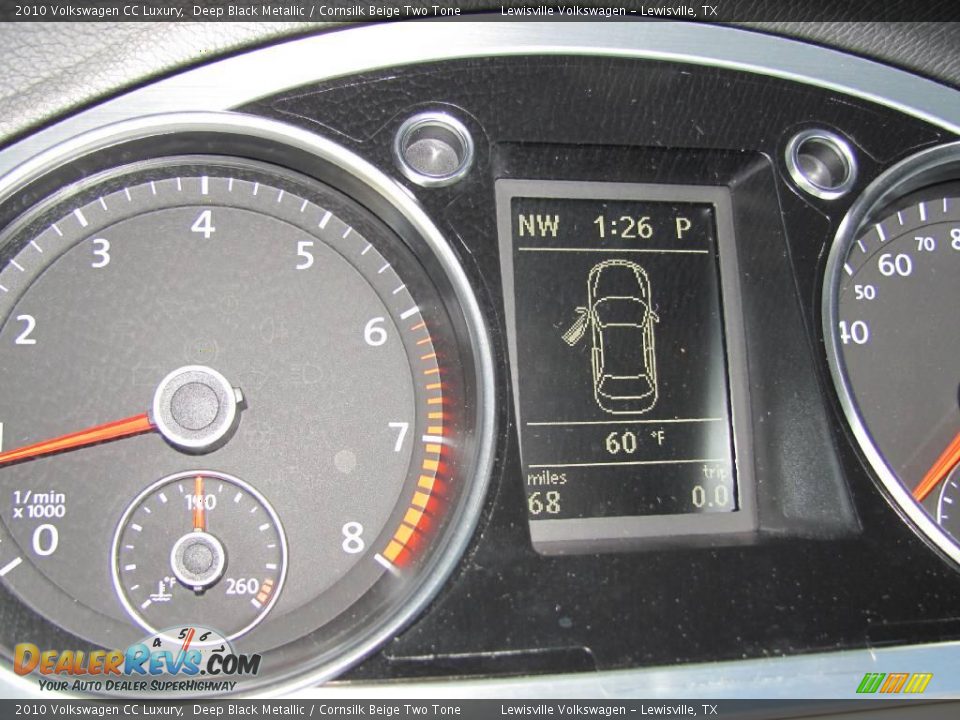 2010 Volkswagen CC Luxury Deep Black Metallic / Cornsilk Beige Two Tone Photo #24