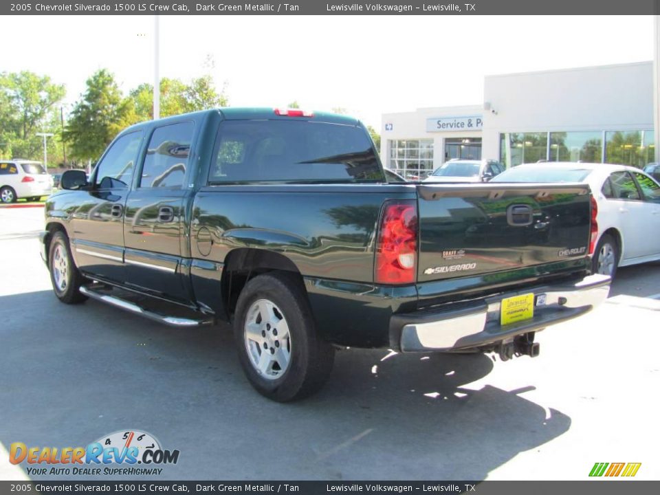 2005 Chevrolet Silverado 1500 LS Crew Cab Dark Green Metallic / Tan Photo #3