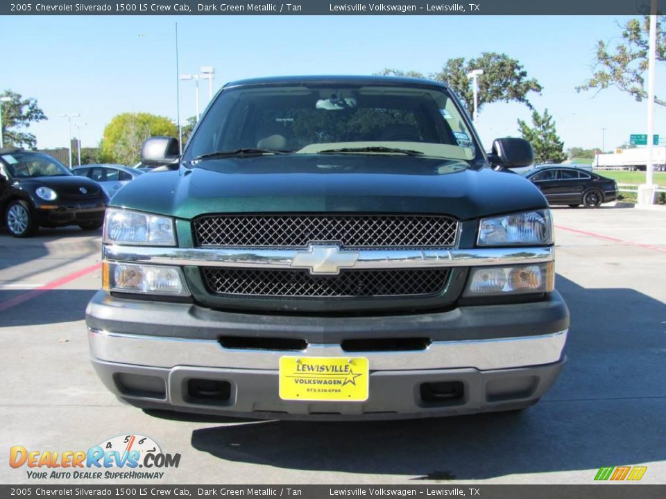 2005 Chevrolet Silverado 1500 LS Crew Cab Dark Green Metallic / Tan Photo #8